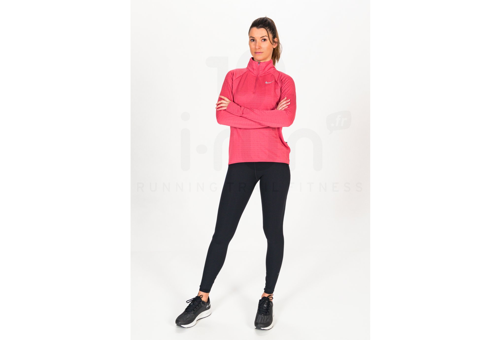Nike camiseta manga larga Therma-FIT Element Crew 1/2 zip