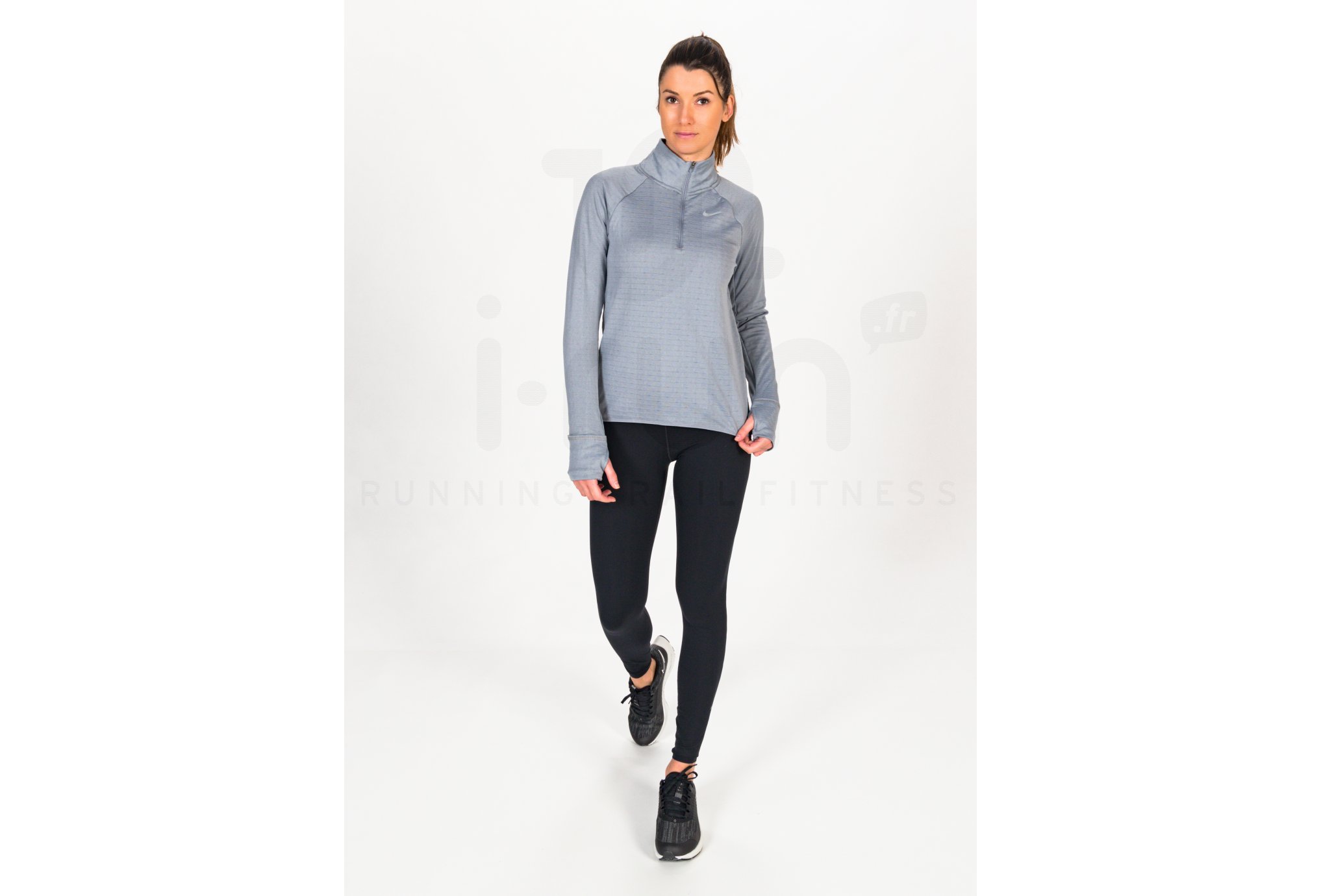 Nike camiseta manga larga Therma-FIT Element Crew 1/2 zip