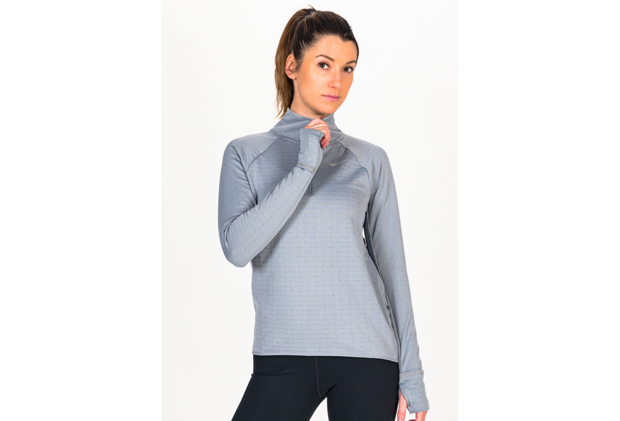 Nike camiseta manga larga Therma-FIT Element Crew 1/2 zip