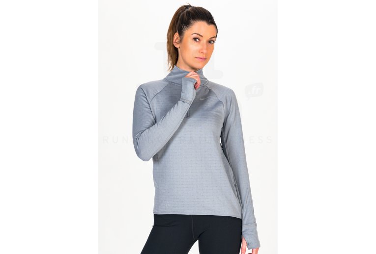 Nike camiseta manga larga Therma-FIT Element Crew 1/2 zip