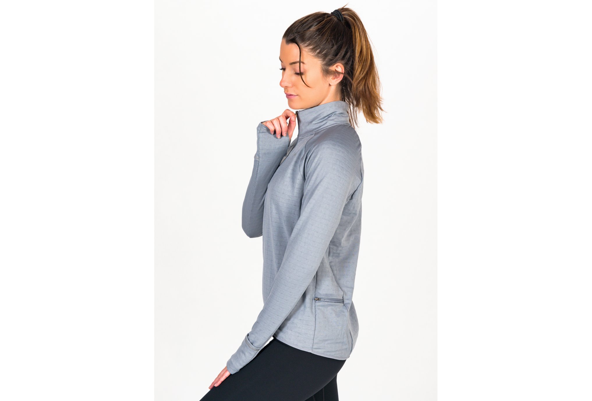 Nike camiseta manga larga Therma-FIT Element Crew 1/2 zip
