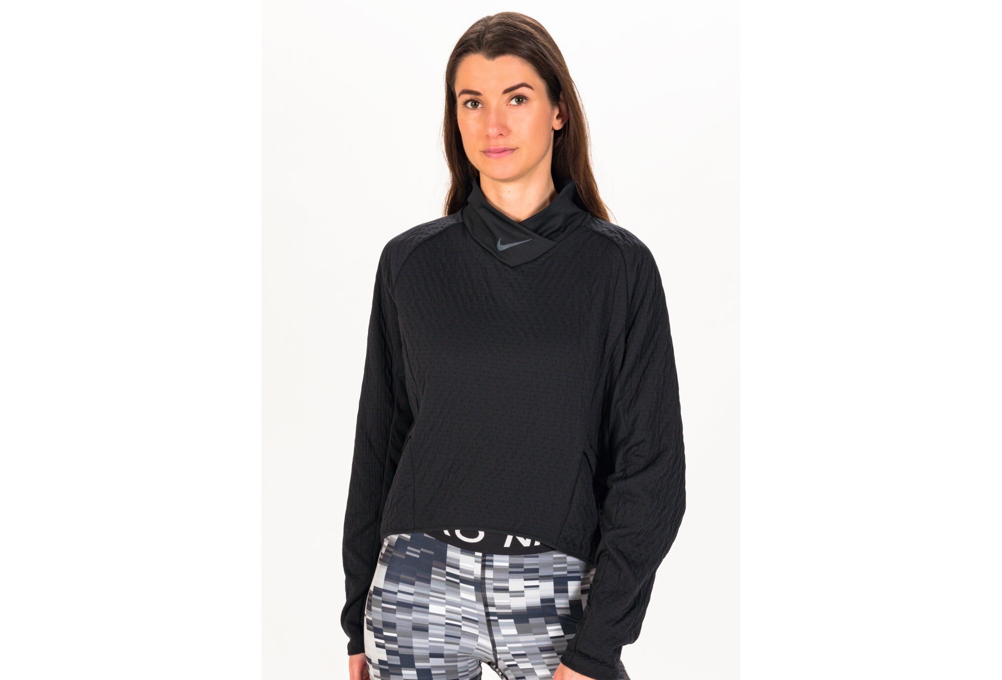 Haut manche longue Nike Therma-FIT Run Division pour Femme - Noir - taille L