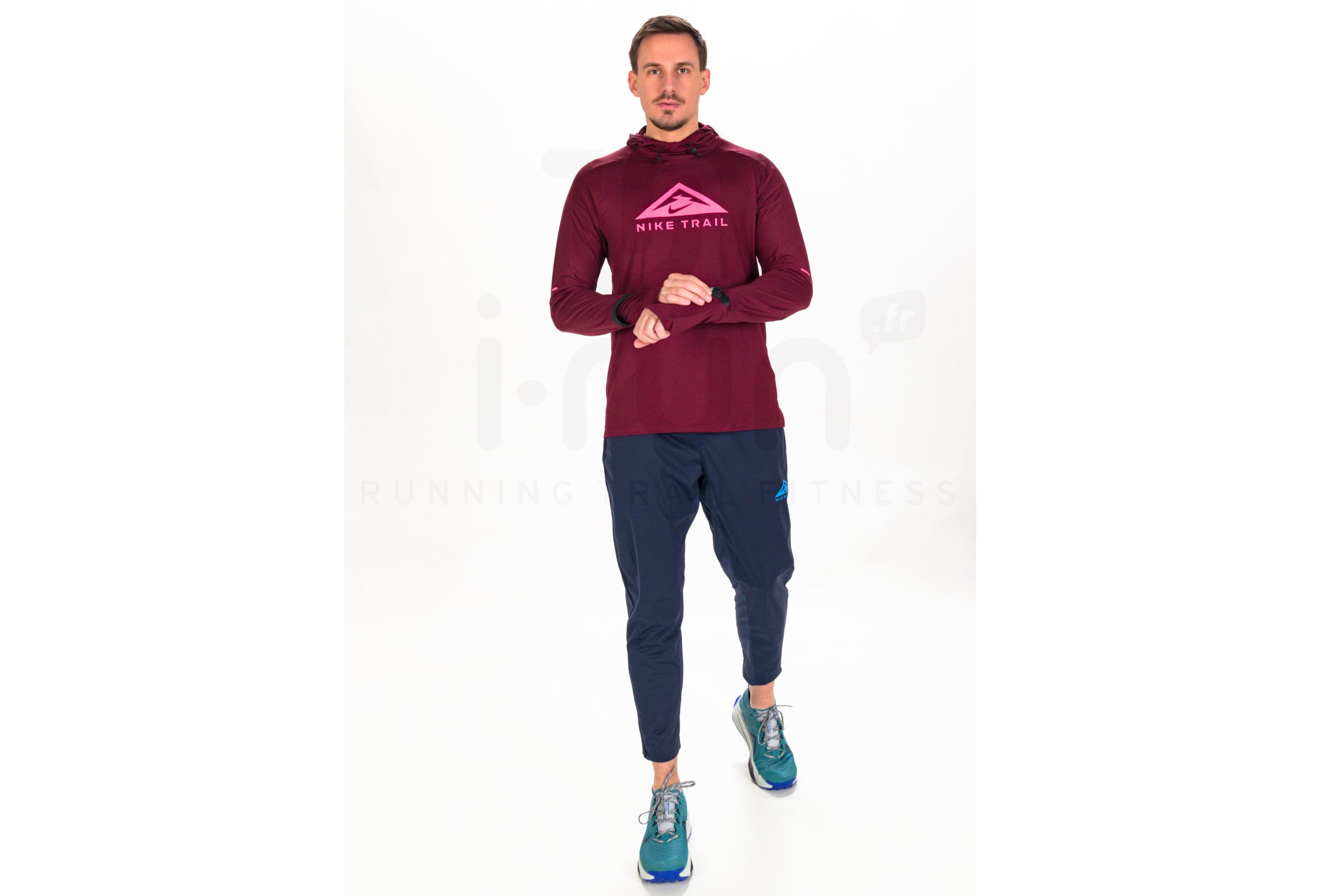 Nike camiseta manga larga Trail Hoodie GX