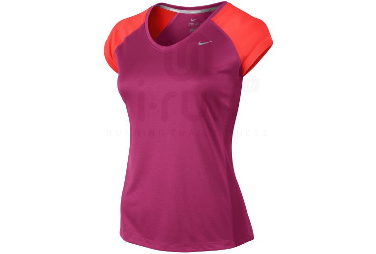 Nike TS Miler V-Neck W 