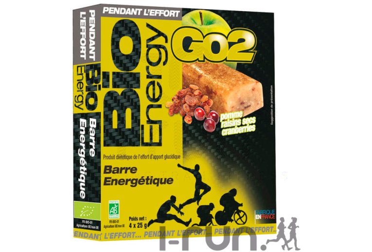 Nutrisens Sport Barres Bio Energy Pomme/Raisin/Cranberries 