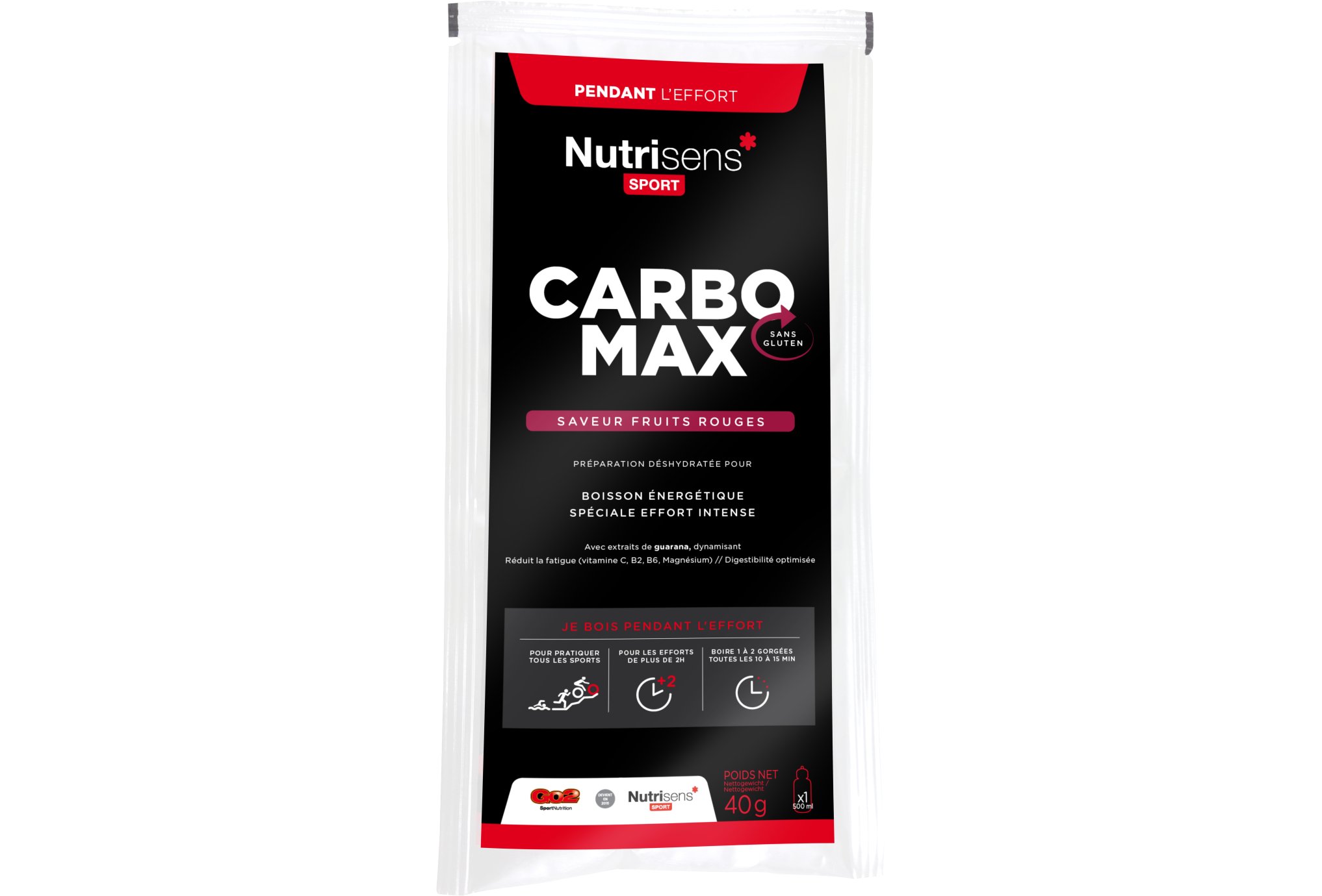 Nutrisens Sport CarboMax - Frutos rojos