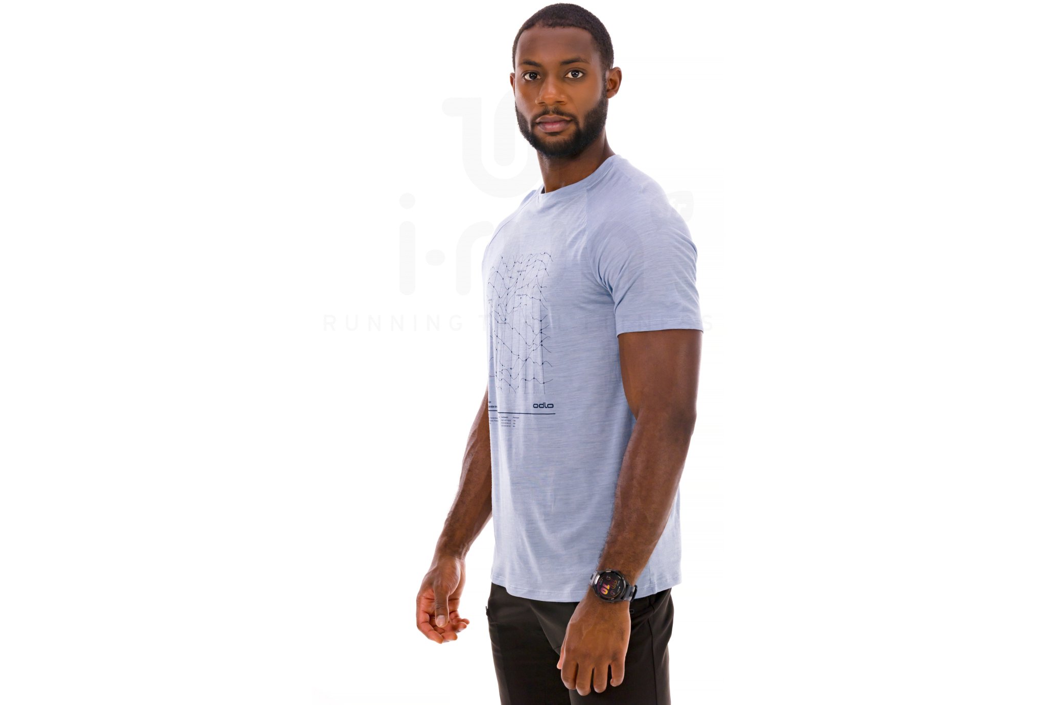 Odlo Ascent Merino Tencel Hyper Mapping Herren