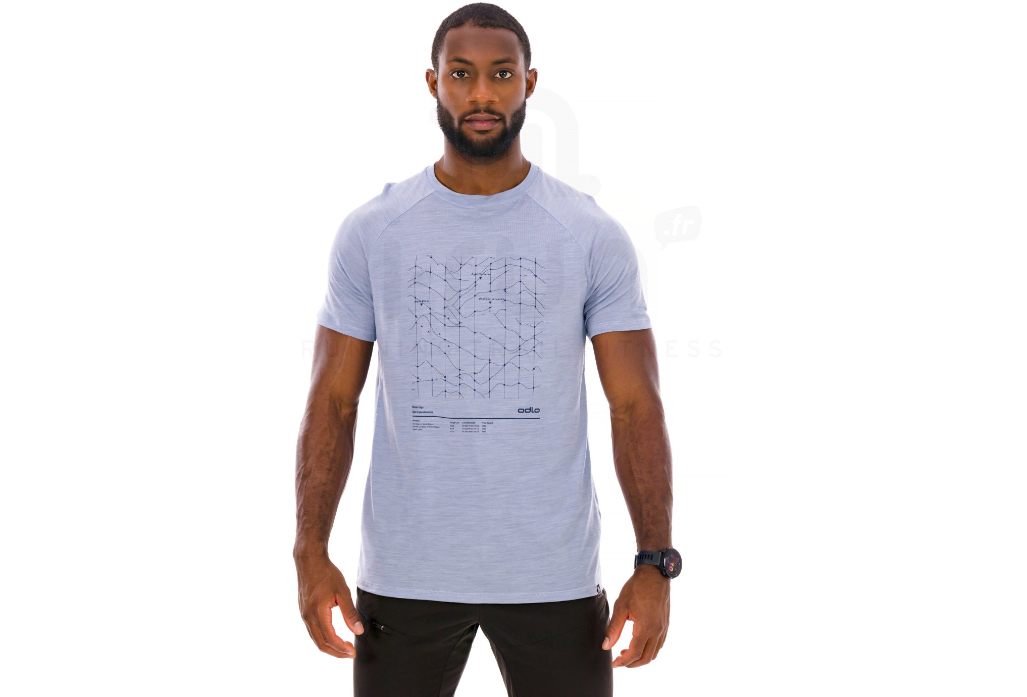 Odlo Ascent Merino Tencel Hyper Mapping Herren