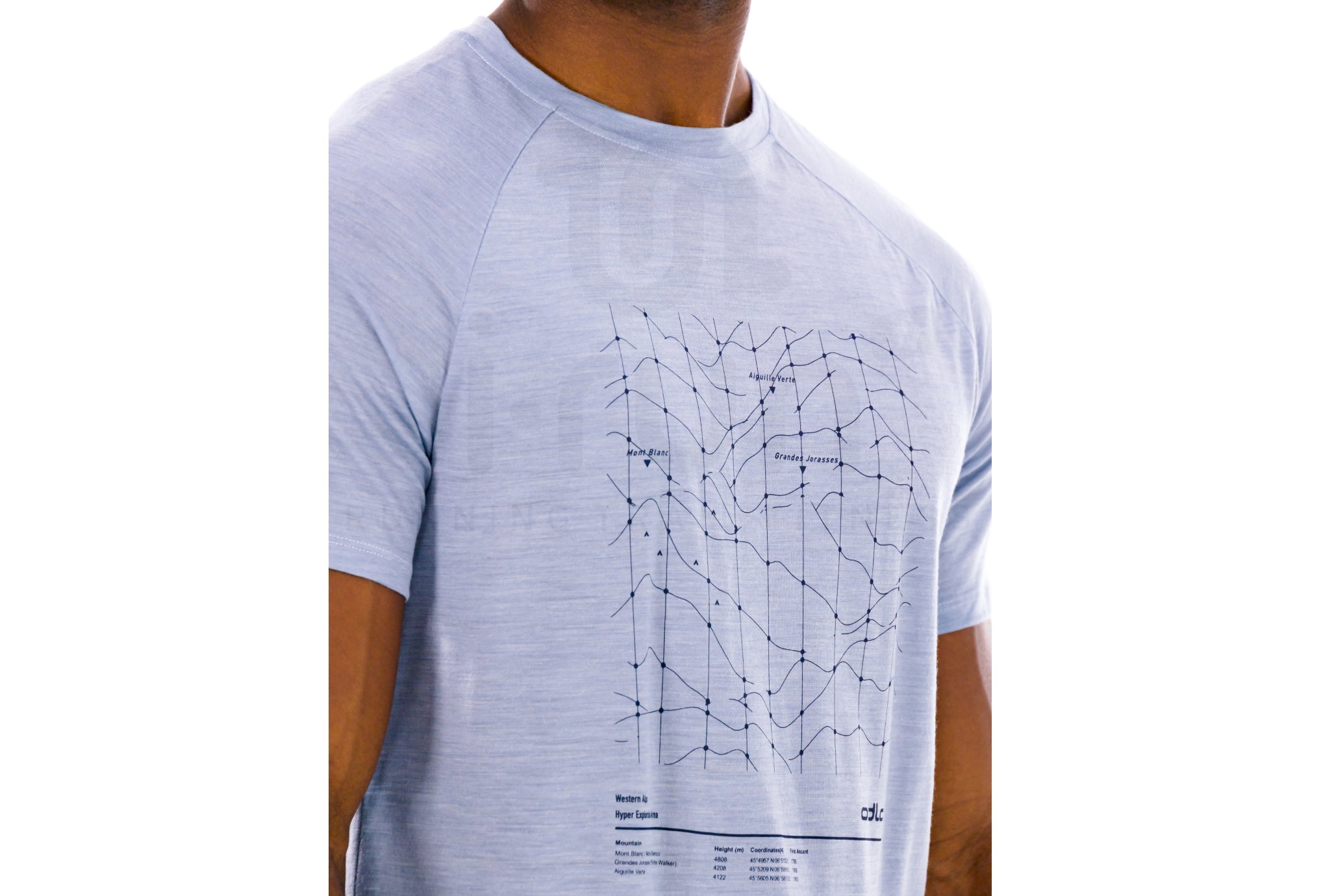 Odlo Ascent Merino Tencel Hyper Mapping Herren