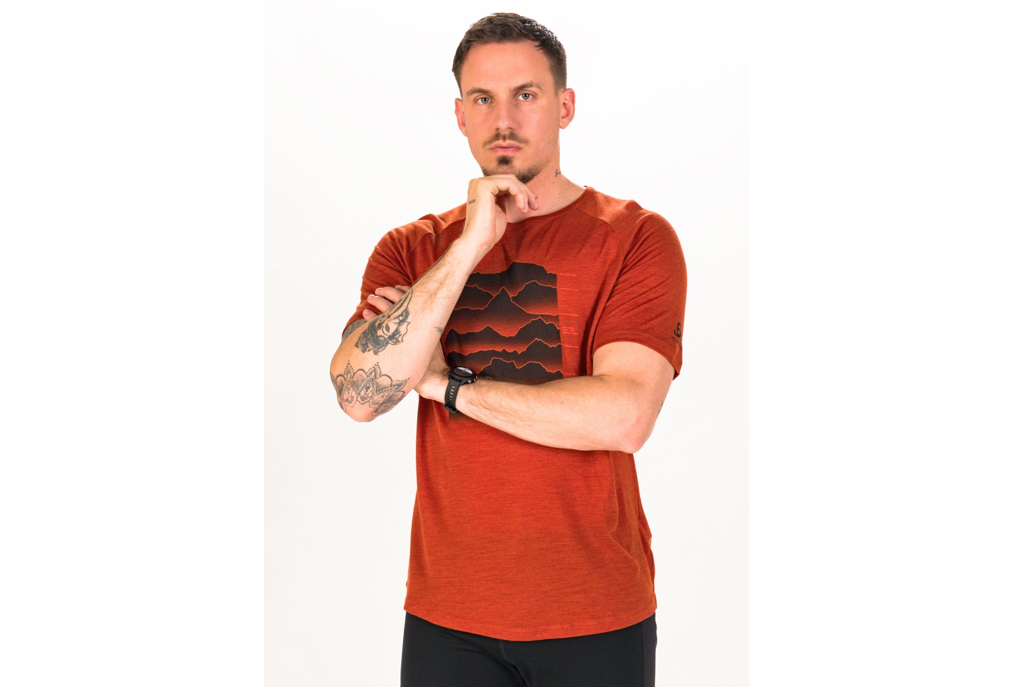 Odlo Ascent Performance Wool Light Sunrise ECO M vêtement running homme