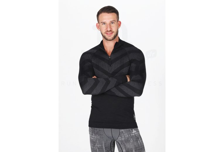 Odlo Natural + Kinship Warm 1/2 zip Herren