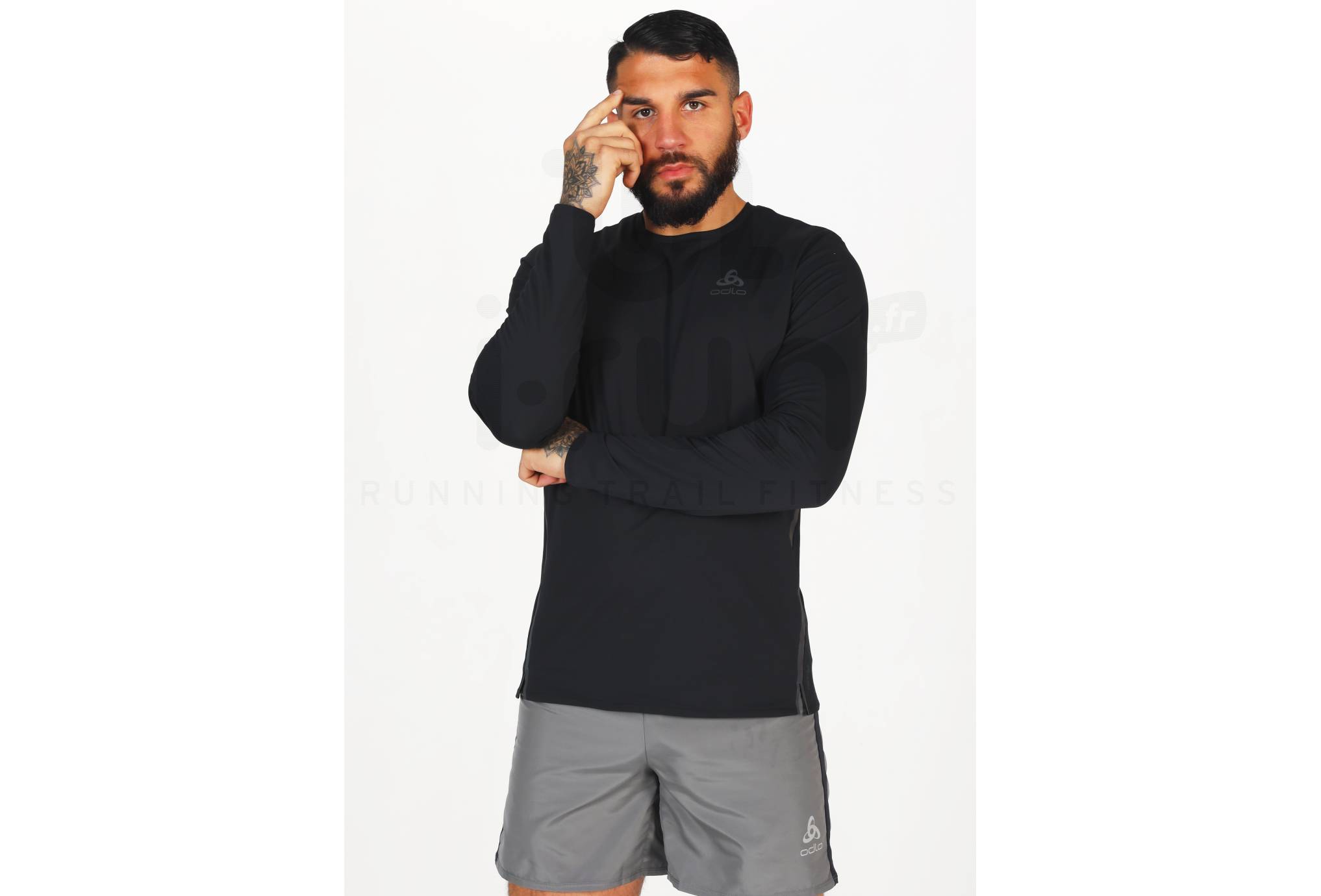 Odlo camiseta manga larga Zeroweight Chill-Tec Blackpack