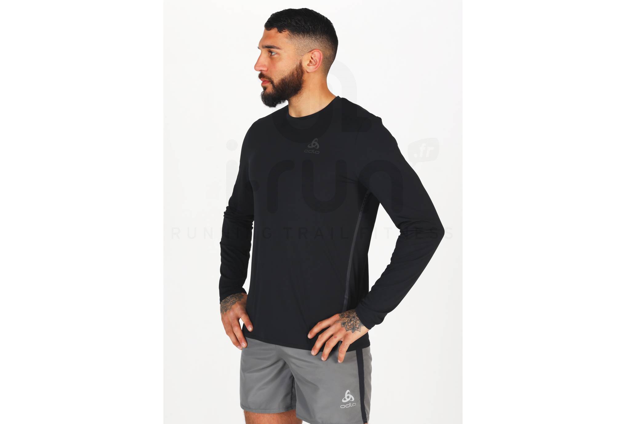 Odlo camiseta manga larga Zeroweight Chill-Tec Blackpack