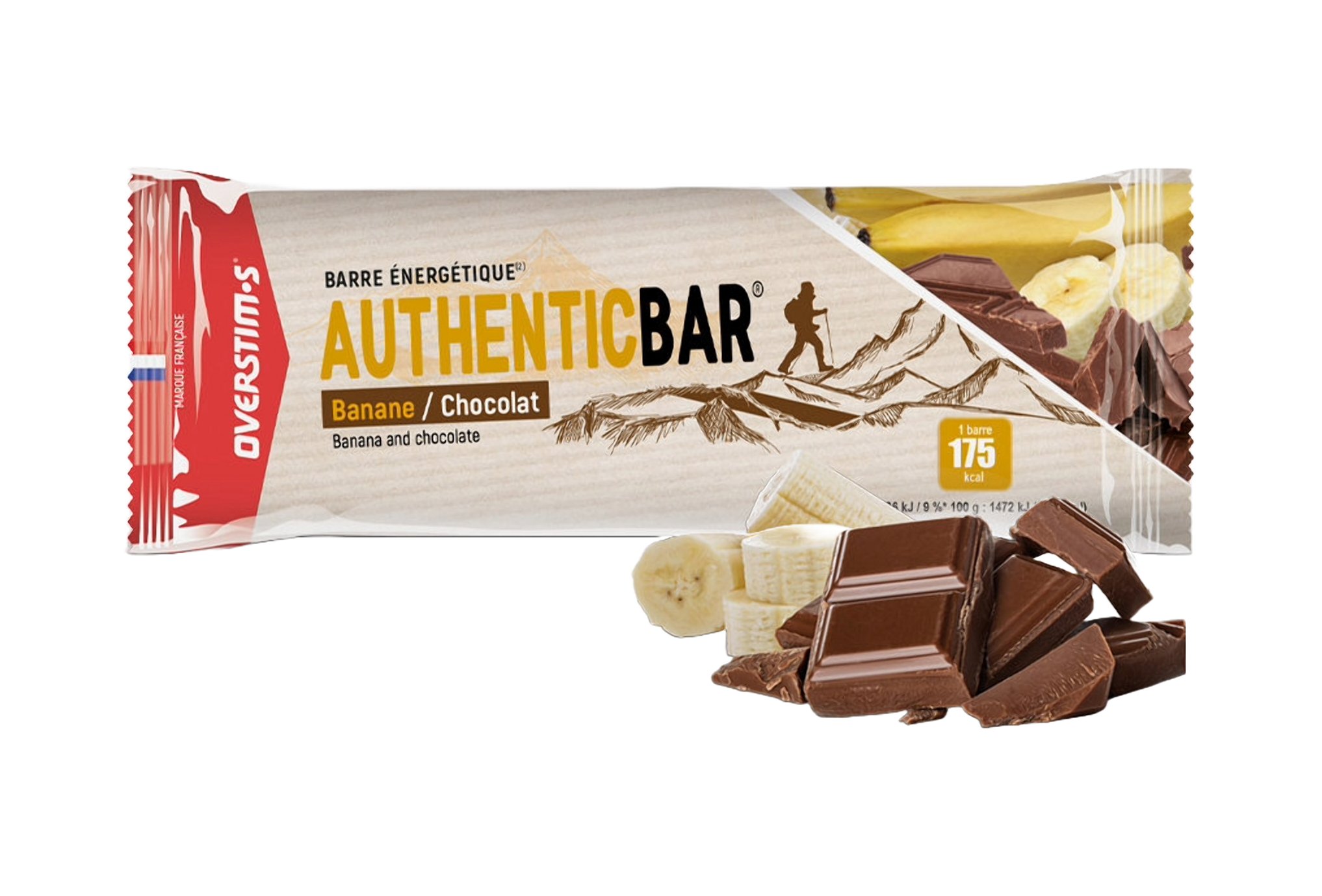OVERSTIMS Authentic Bar - Banane/Chocolat Diététique $scat.CAT_NOM