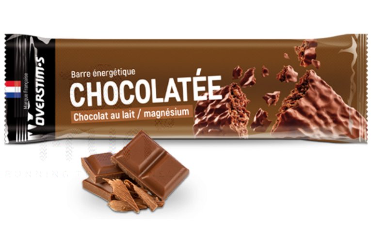 OVERSTIMS Barre Chocolat?e Magn?sium - Chocolat au lait