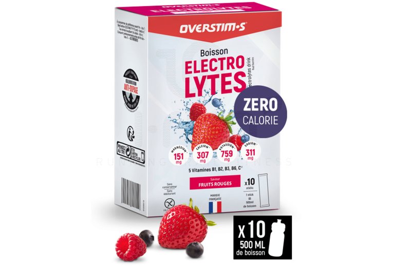 OVERSTIMS Boisson ?lectrolytes 80 g - Citron - Citron Vert Red fruits