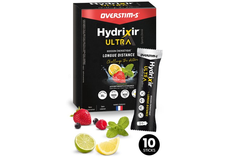 OVERSTIMS Hydrixir Ultra - 10 sticks Lemon - lime - red fruits - mint