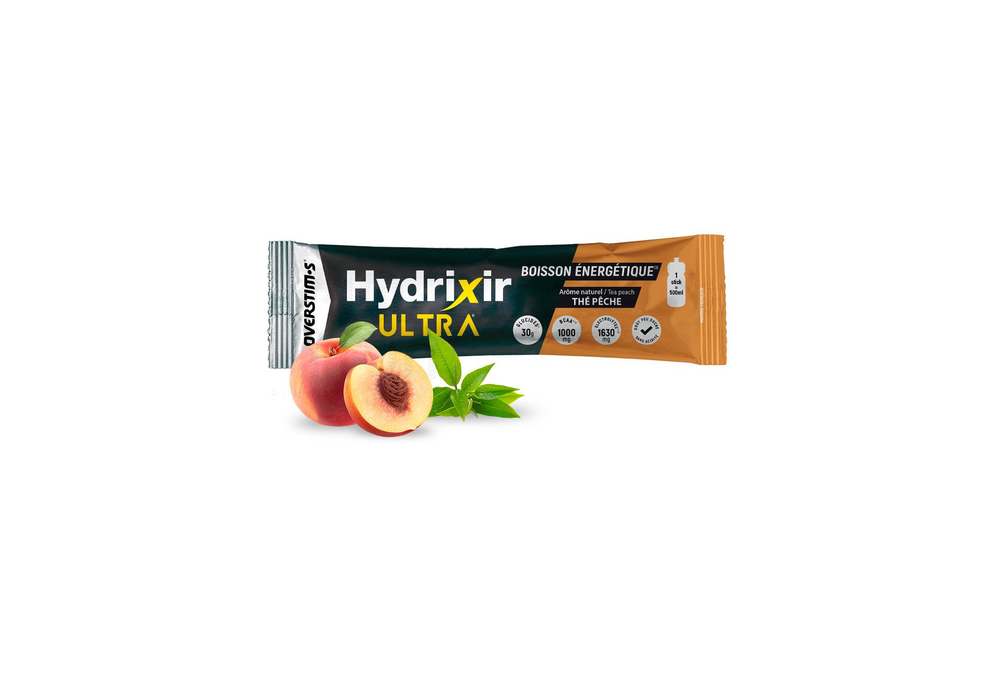 OVERSTIMS Bebida Hydrixir Ultra Ch� de p�ssego - 1 stick