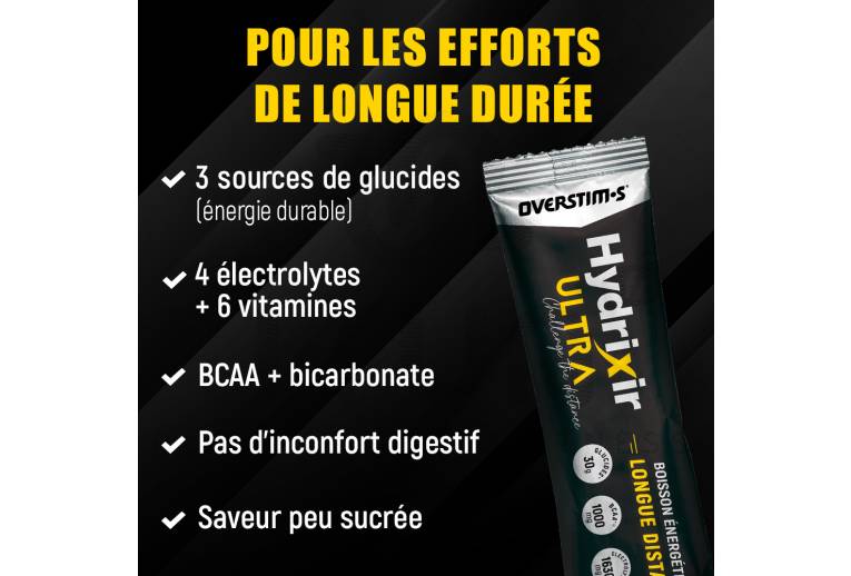 OVERSTIMS Boisson Hydrixir Ultra Menthe - 10 sticks