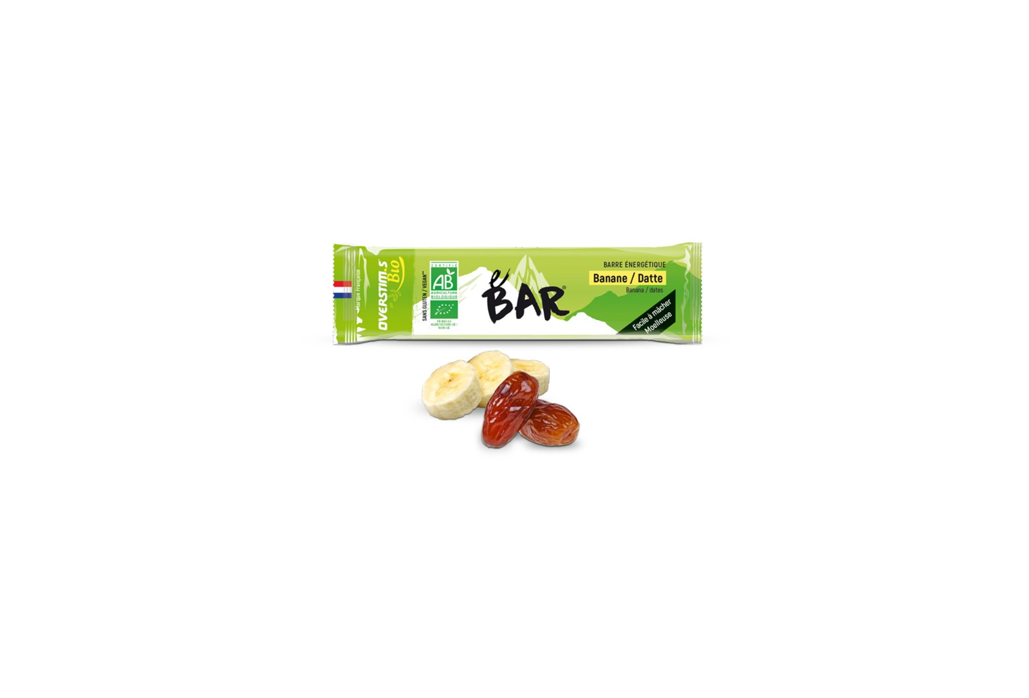 OVERSTIMS Barre Bio - Banane/dattes