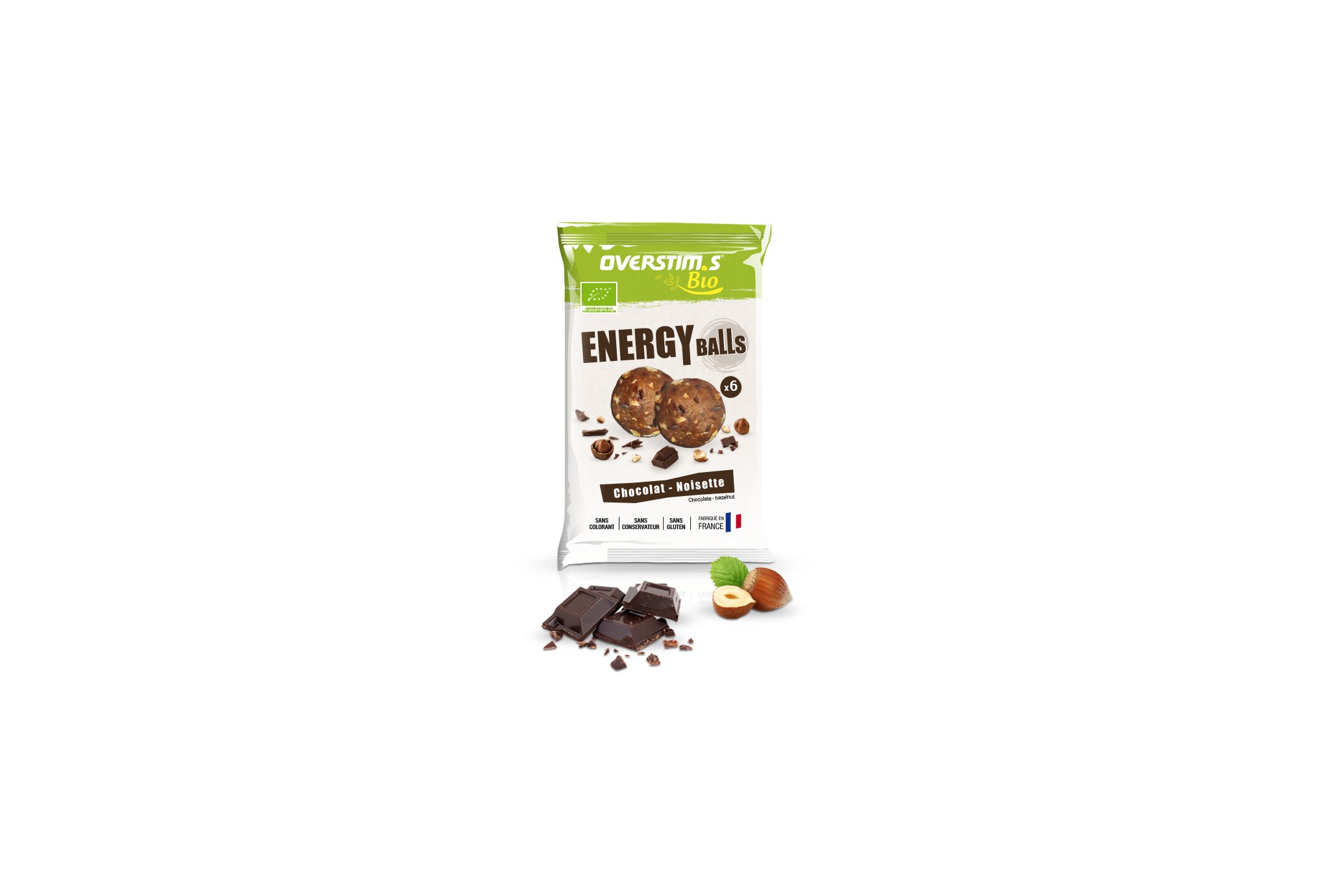 OVERSTIMS Energy Balls Bio - Chocolat noisette