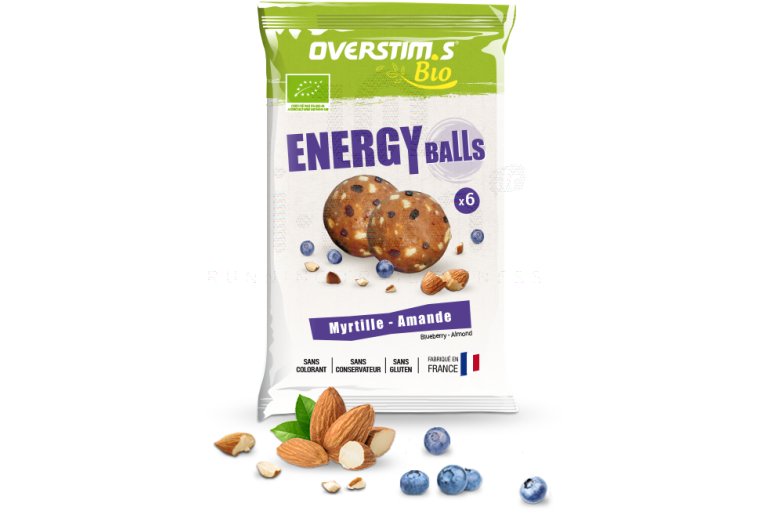 OVERSTIMS Energy Balls Bio - Myrtille amande 
