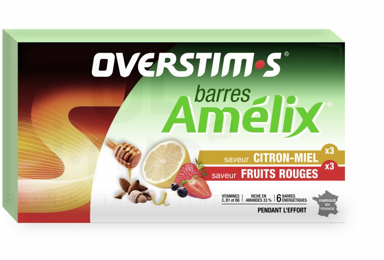OVERSTIMS �tui 6 barres Am�lix - Citron miel/fruits rouges 