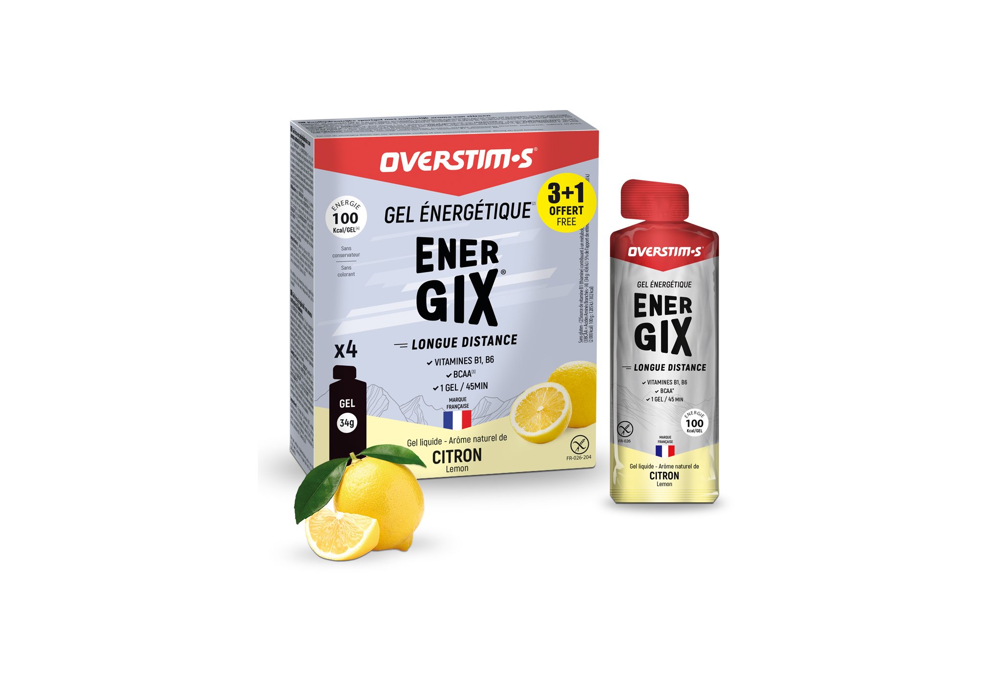 OVERSTIMS Endurance Energix Liquid Gel Case 3+1 - Lemon