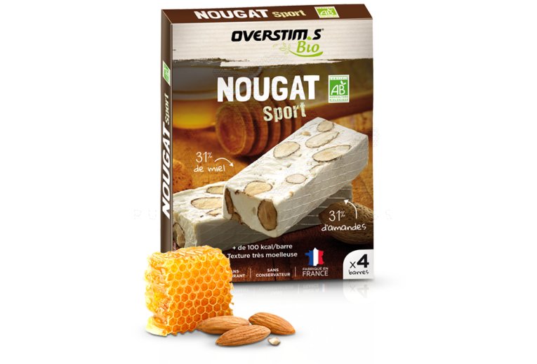 OVERSTIMS ?tui Nougat Bio 4 barres