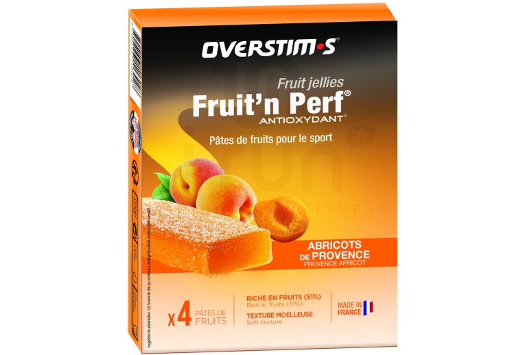 OVERSTIMS �tuis 4 barres Fruit'n Perf antioxydant - Abricots de Provence 
