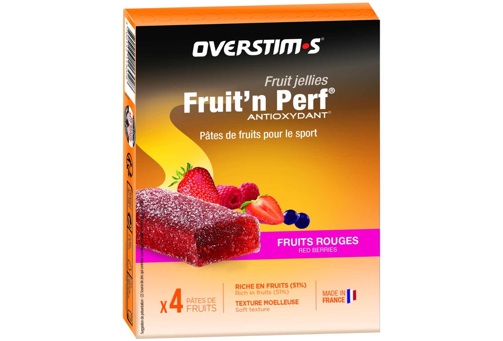 OVERSTIMS Caja de  barritas Fruit