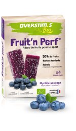 OVERSTIMS �tuis 4 barres Fruit'n Perf Bio - Myrtille sauvage