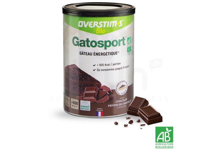 OVERSTIMS Gatosport Bio 400 g - Chocolat et p?pites de chocolat