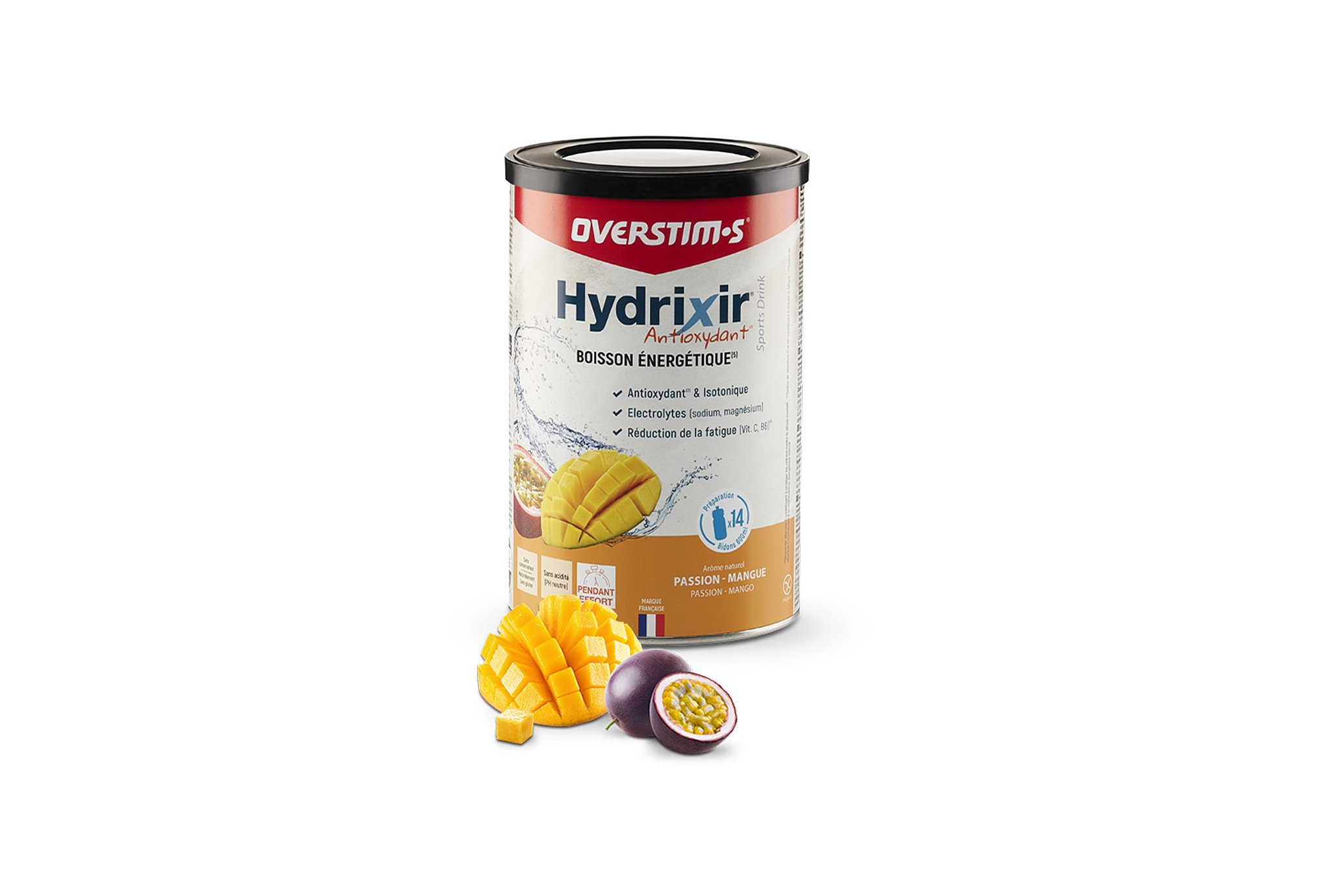 OVERSTIMS Hydrixir 600g - Passion mangue Diététique $scat.CAT_NOM