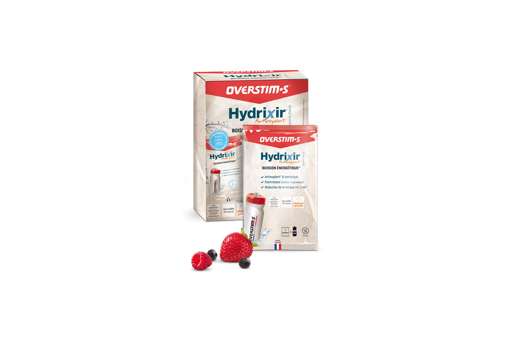 OVERSTIMS Hydrixir 15 sachets - Fruits rouges