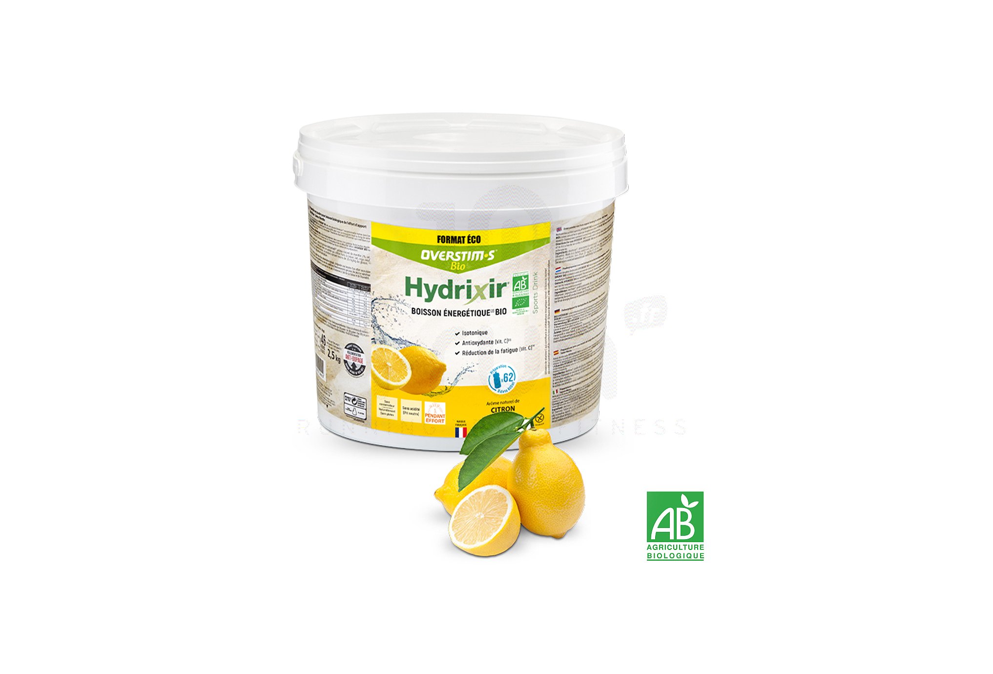 OVERSTIMS Hydrixir 2,5 kg Bio - Citron