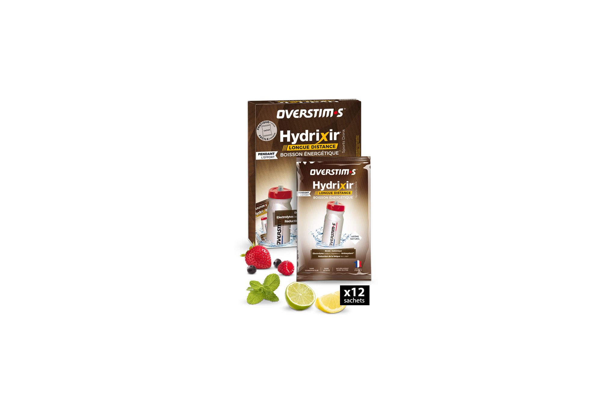 OVERSTIMS Hydrixir Longue Distance 12 sachets - Assortiments d