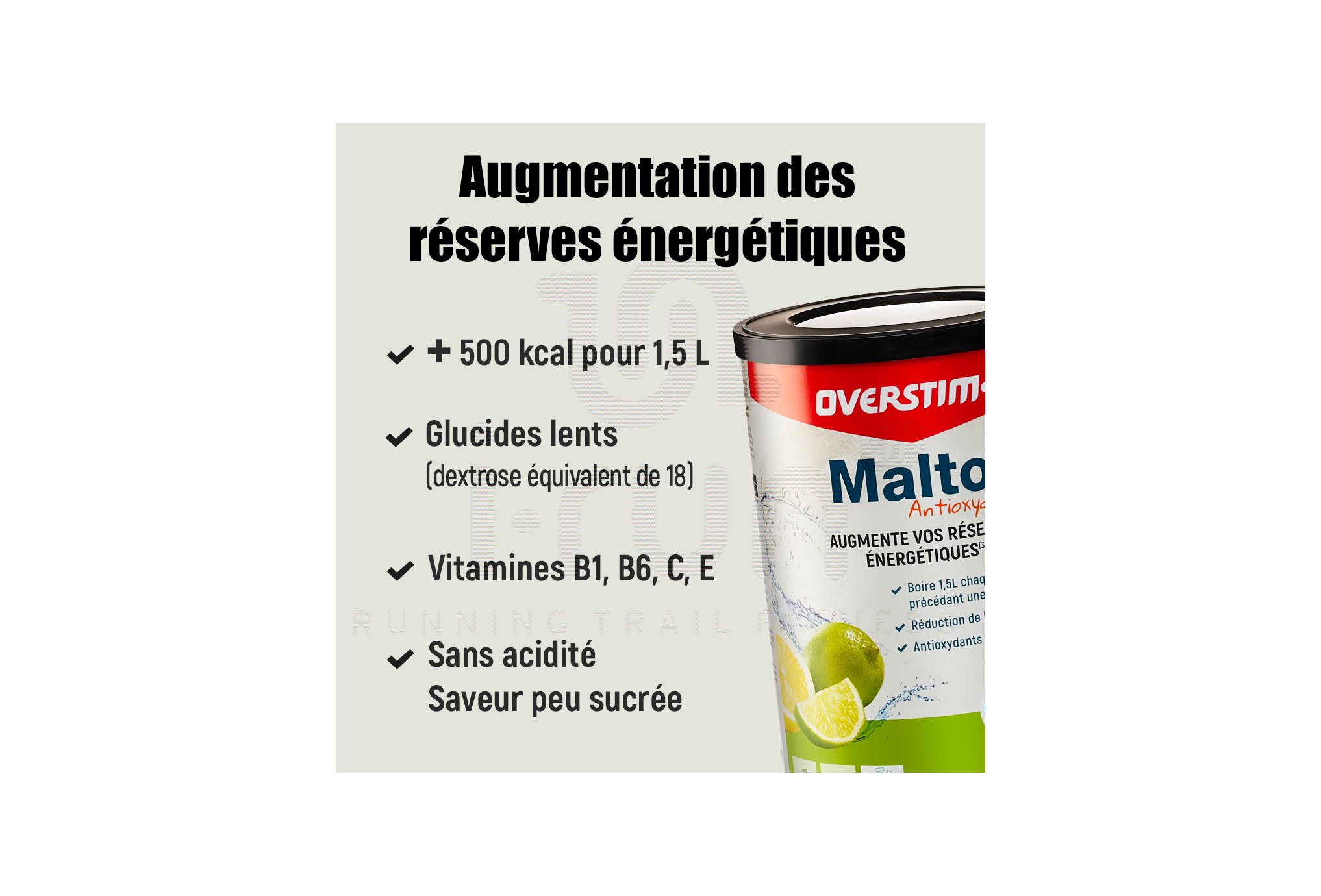 OVERSTIMS Malto Antiossidante 450 g - Frutti rossi