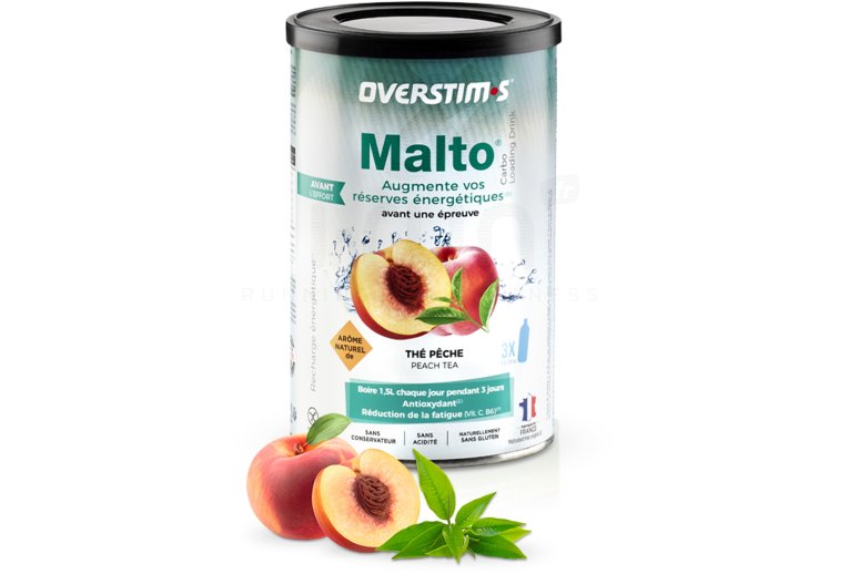 OVERSTIMS Malto Antioxydant 500 g - Th� p�che 