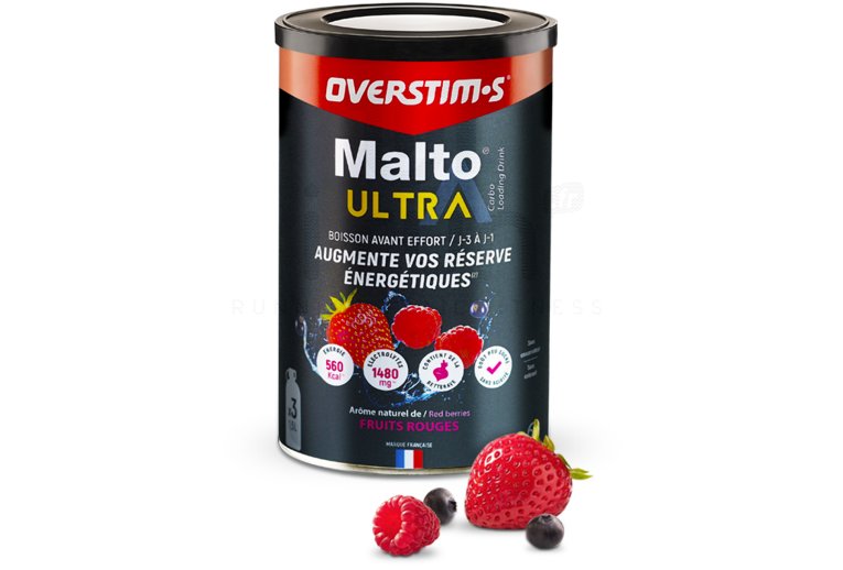OVERSTIMS Malto Ultra 450 g - Frutos vermelhos