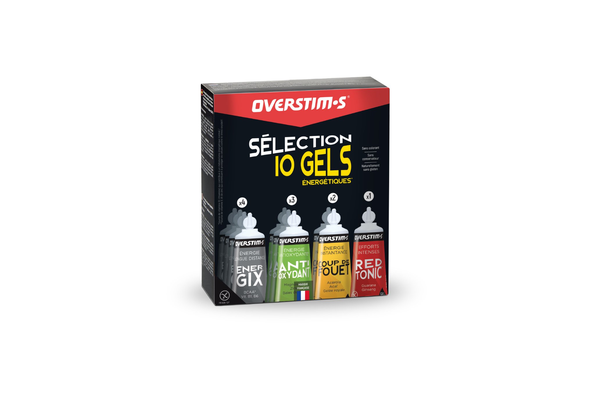 OVERSTIMS Pack �nerg�tique S�lection Performance Liquide 10 Gels