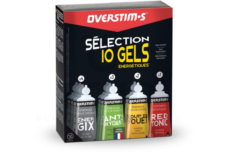 OVERSTIMS Pack �nerg�tique S�lection Performance Liquide 10 Gels 