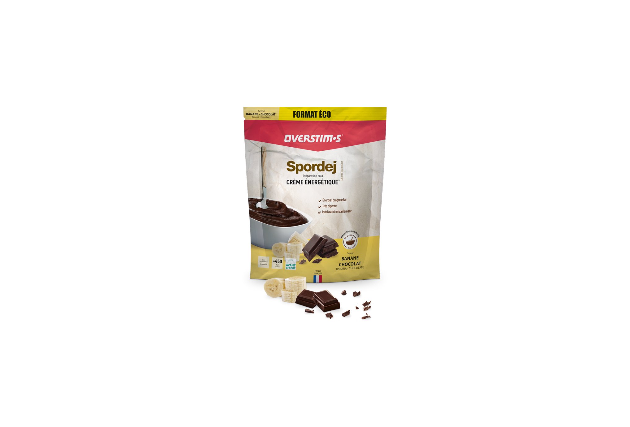 OVERSTIMS Spordej 1,5 kg - Banane Chocolat
