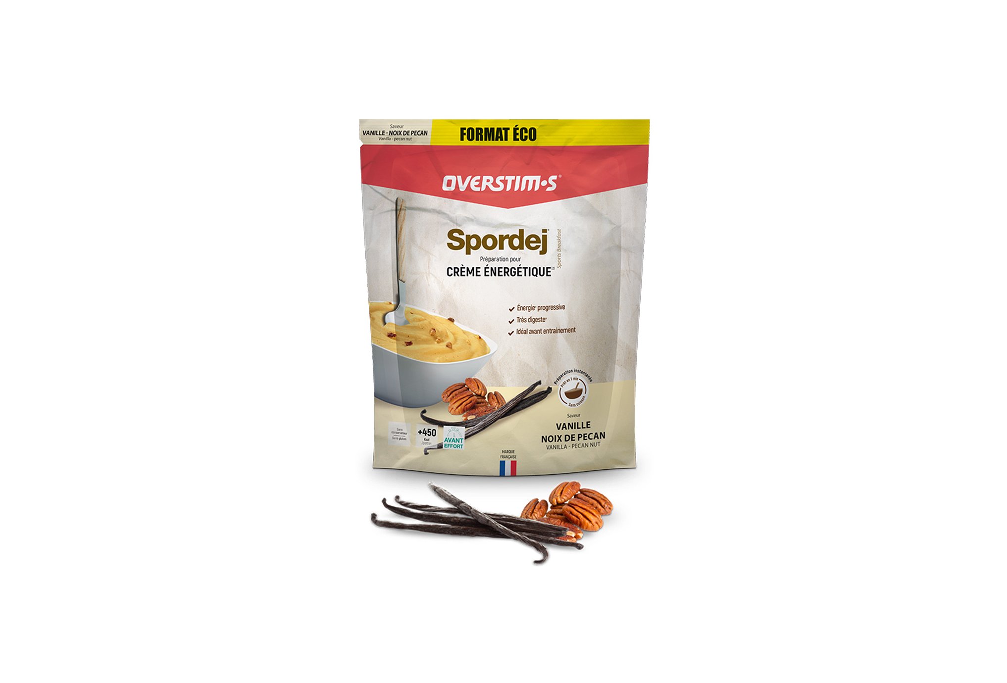 OVERSTIMS Sportdej 1,5 kg - Vanille/noix de p�can
