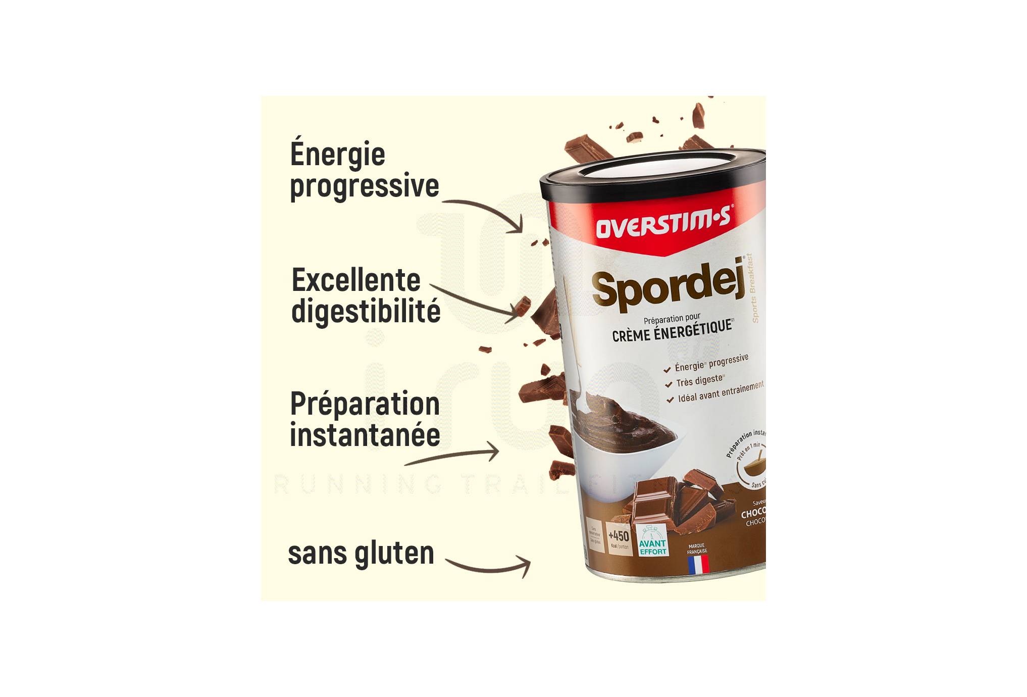 OVERSTIMS Spordej 600 g Chocolade