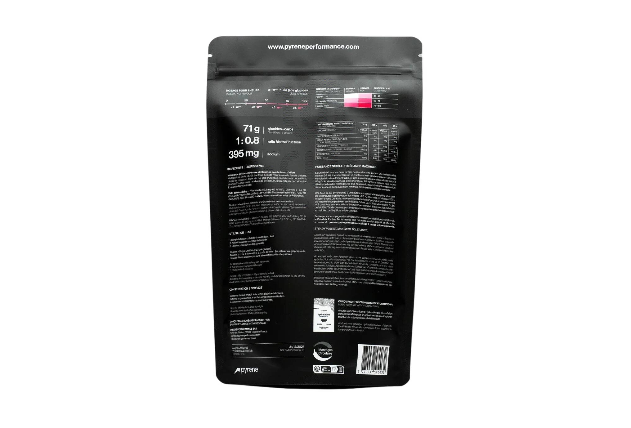 Pyr�ne DrinkMix UltraEndurance 750 g - Neutro