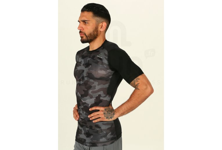 Reebok Camiseta manga corta de Compresi�n  ActivChill Print