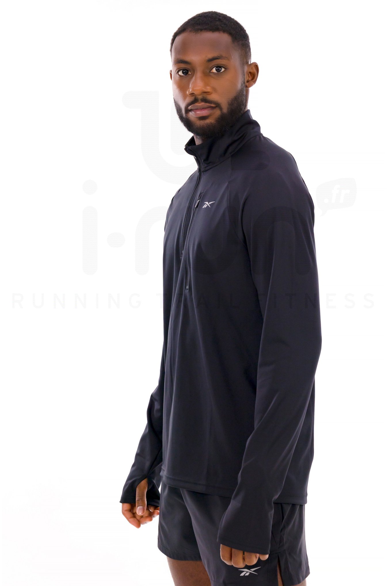 Reebok Running 1/4 Zip Raglan 