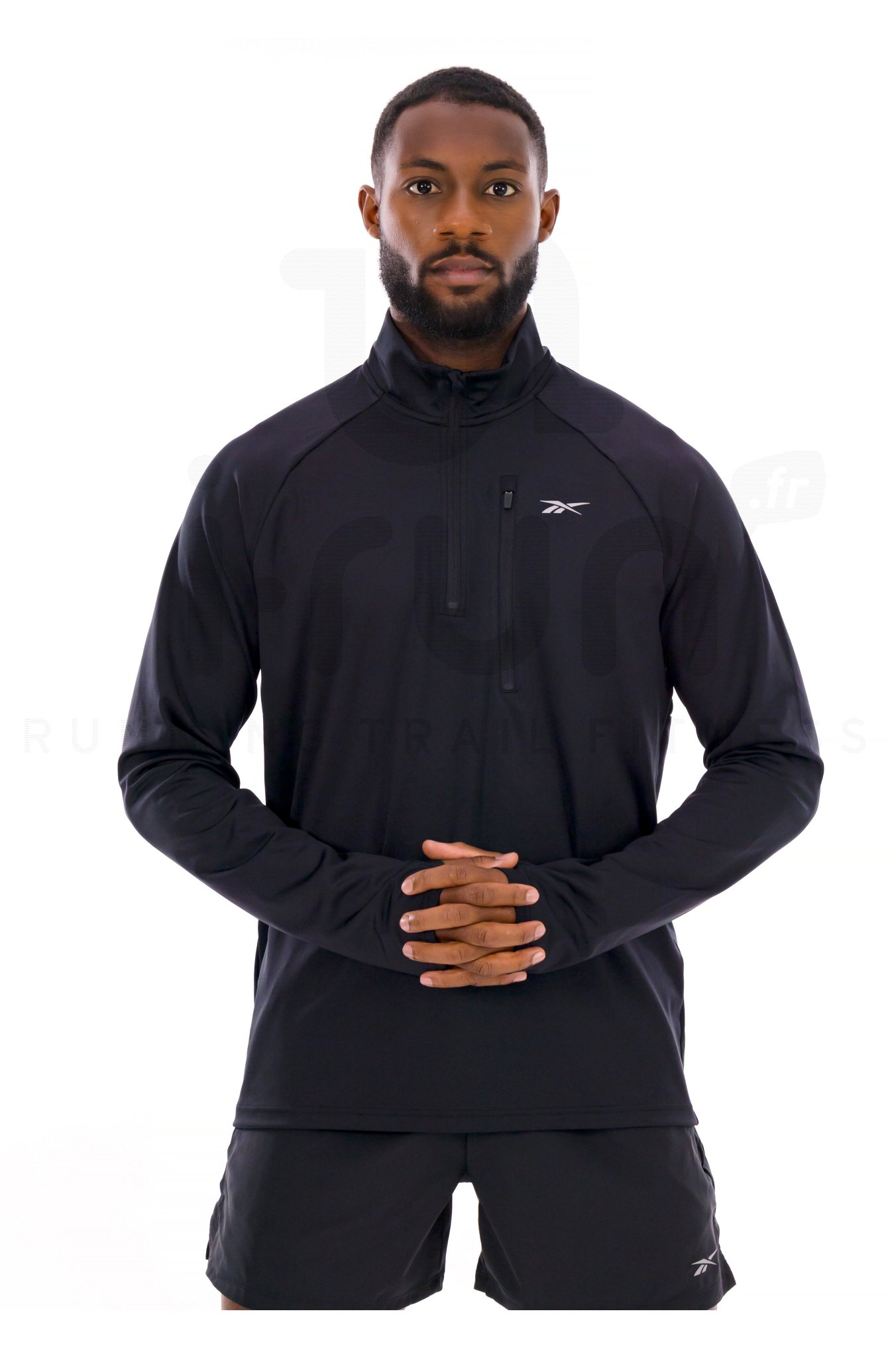 Reebok Running 1/4 Zip Raglan 