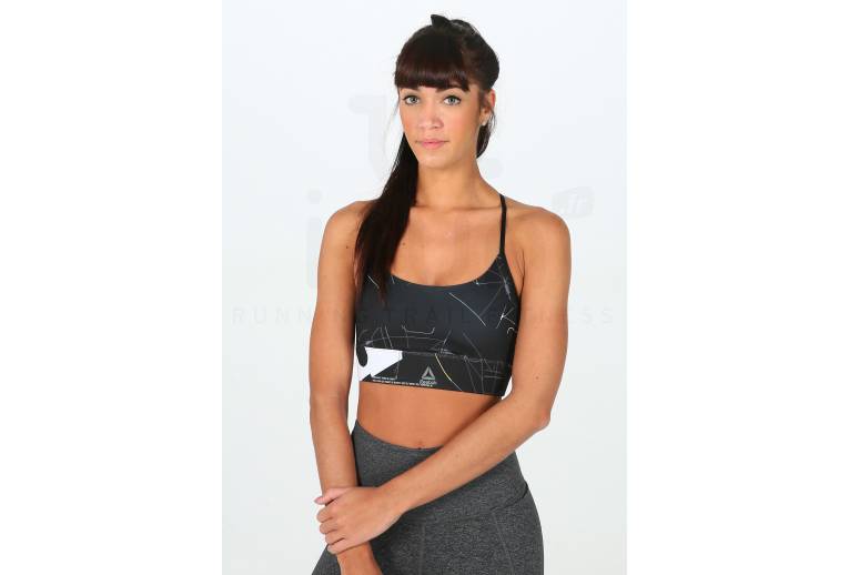 Reebok sujetador Tri-Back Workout Ready Printed